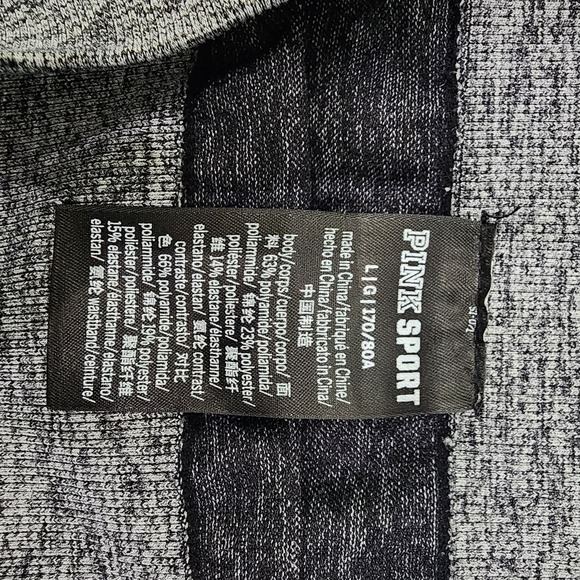 PINK victoria secret Grey women's size large leggings - Picture 3 of 7
